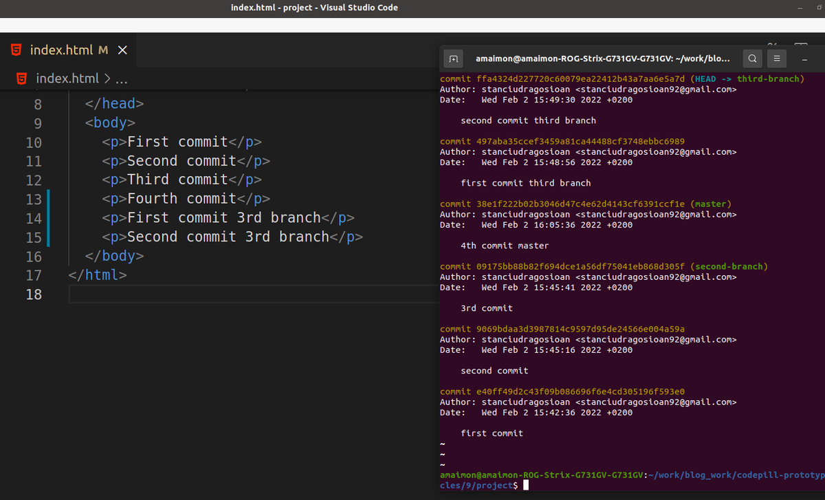 commit history correct