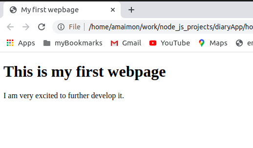 basic html page